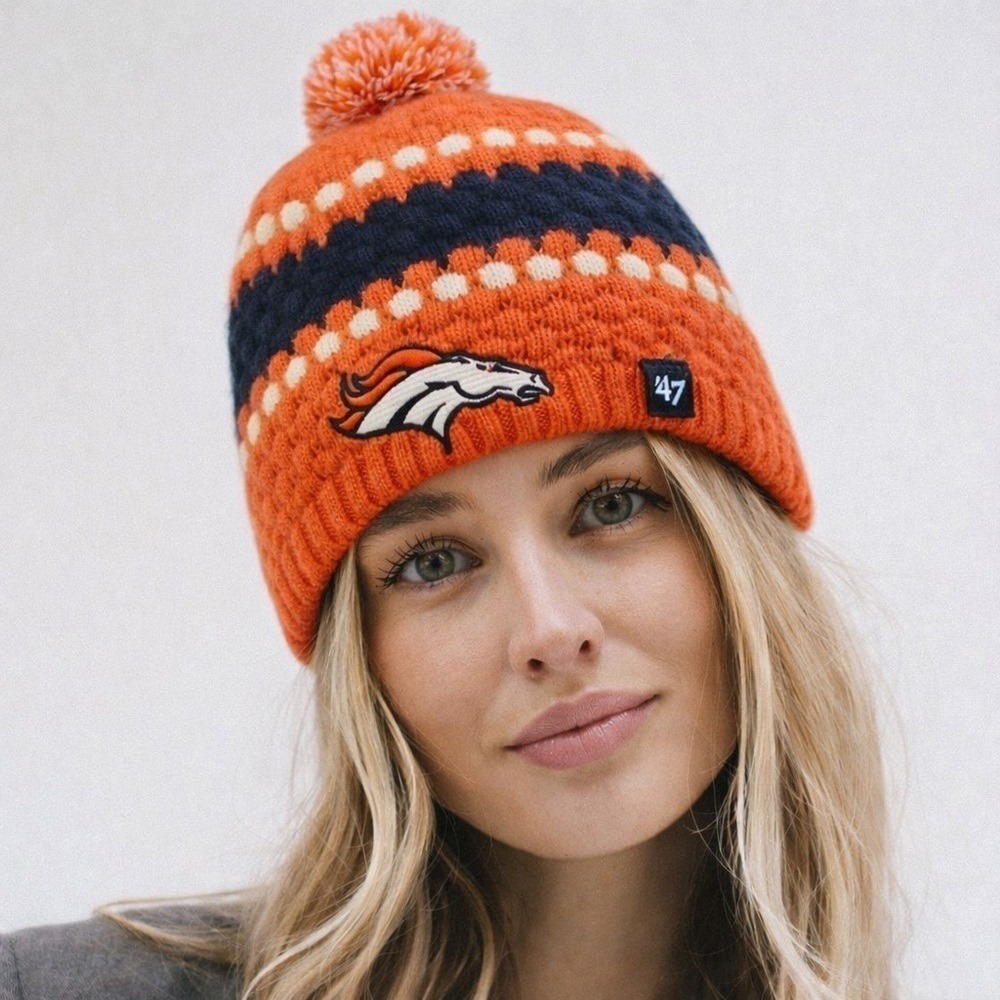 NFL 47 Brand Orange Denver Broncos Beanie Knit Hat